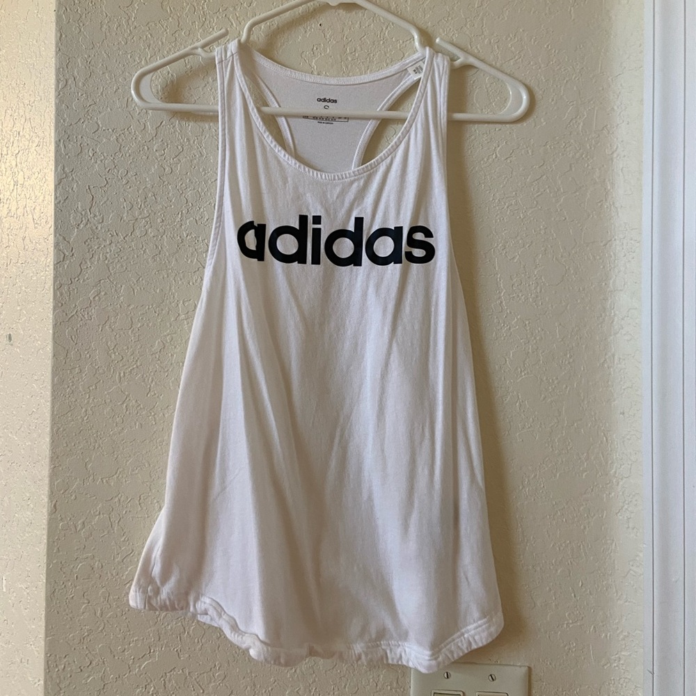 Adidas Small Black & White Workout Top
